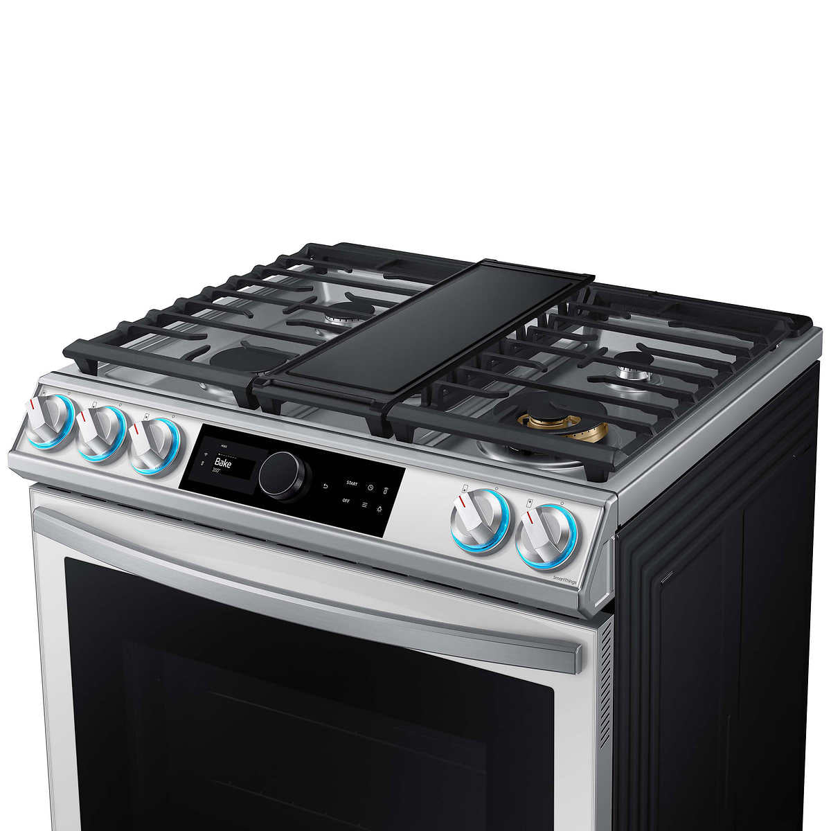 Samsung 6.0 cu. ft. Front Control Slide-in Gas Range with Smart Dial and Air Fry