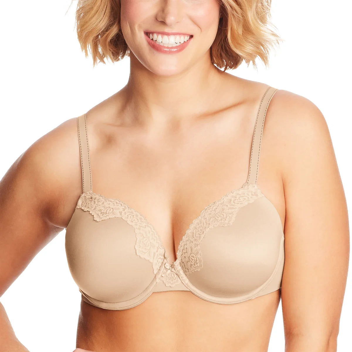 Maidenform Ladies' Comfort Devotion Bra, 2-pack, Latte/Black,36C