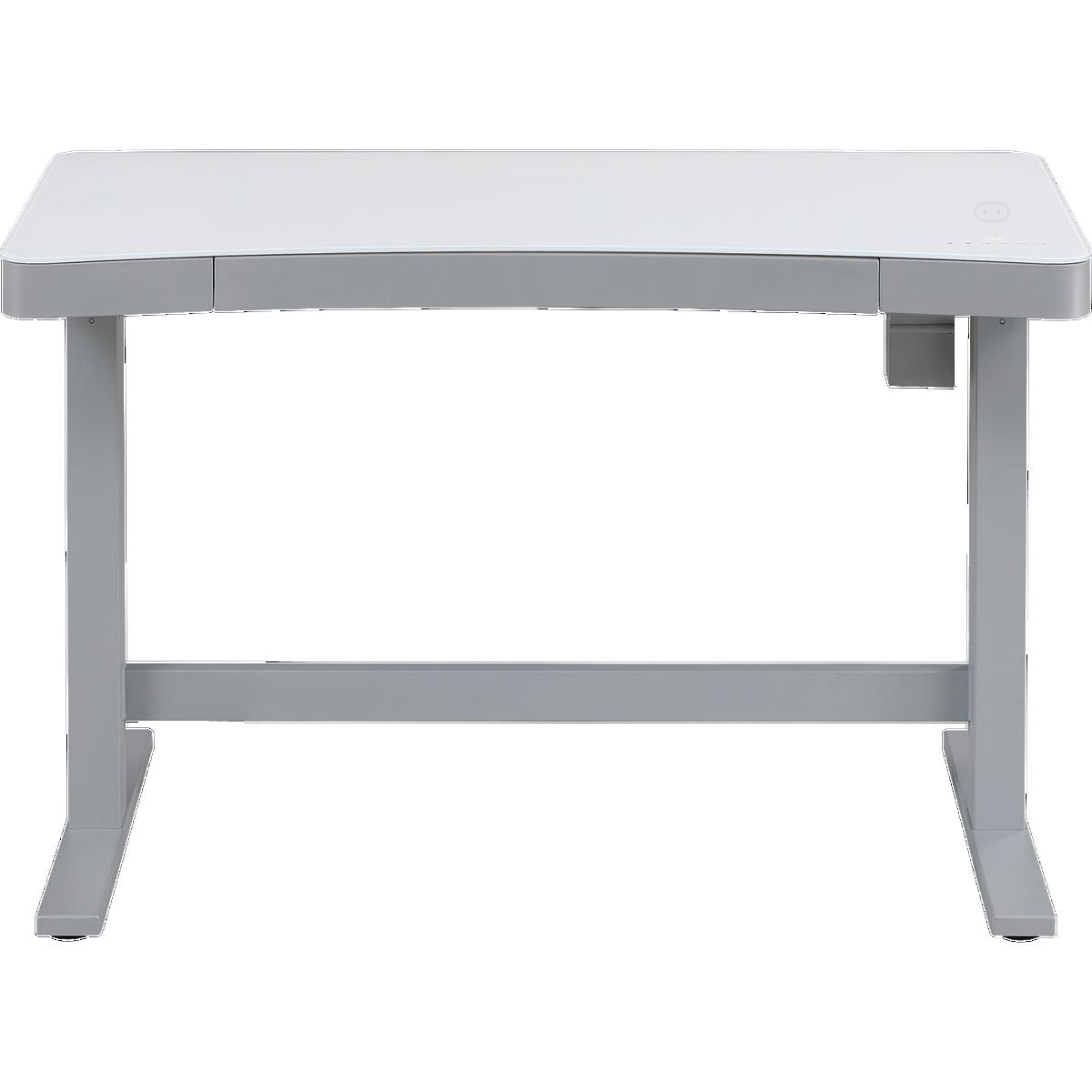 Tresanti Adjustable Height Sit/Stand Tech Desk, 47.3"L x 23.7"W x 29.4"- 47"H, White