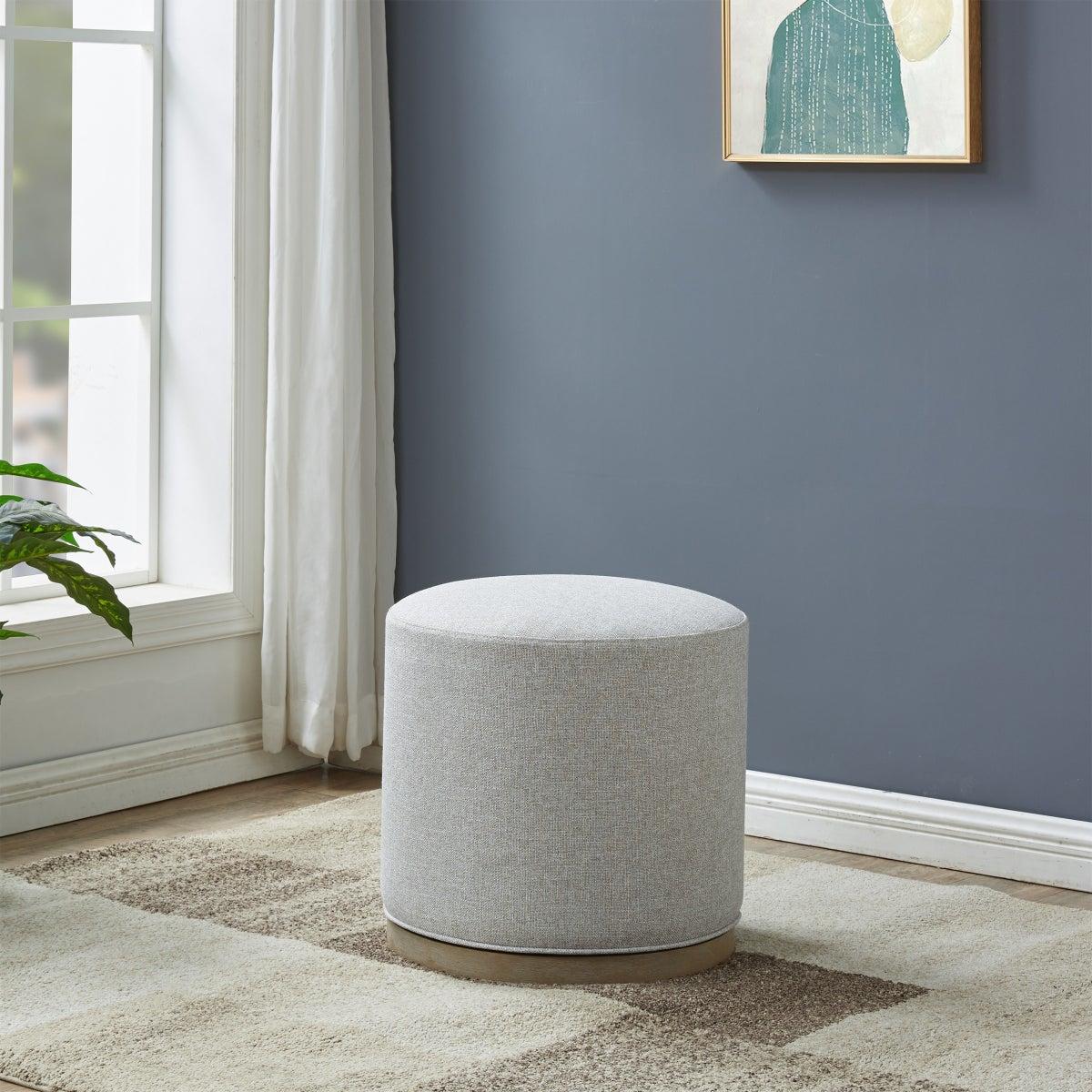Drayden Fabric Swivel Ottoman