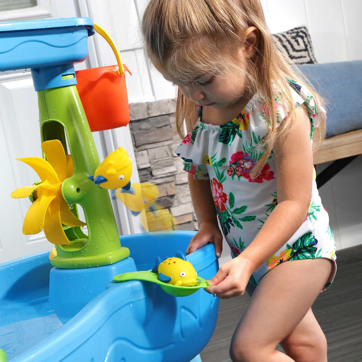 Double Rain Showers Splash Water Play Table