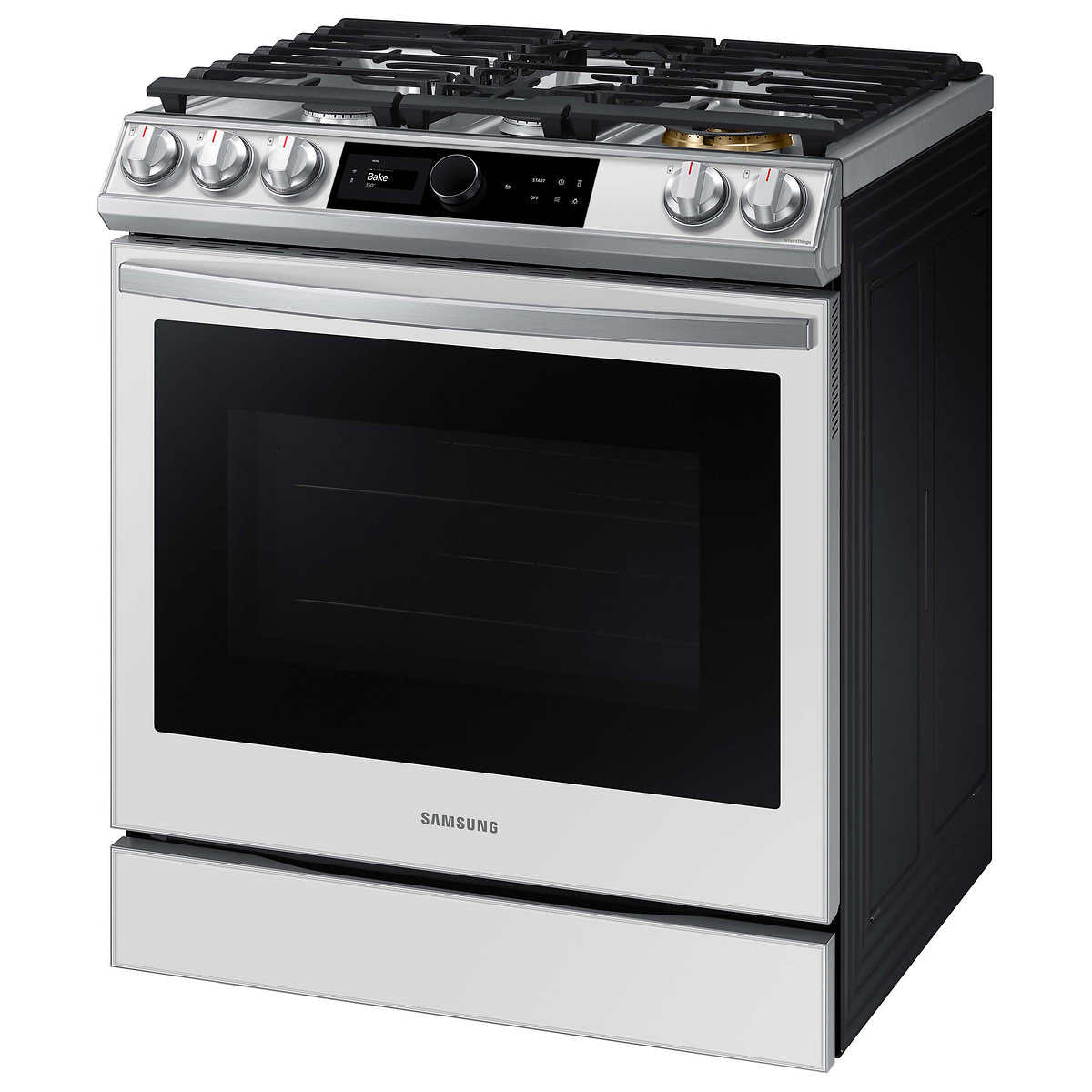 Samsung 6.0 cu. ft. Front Control Slide-in Gas Range with Smart Dial and Air Fry