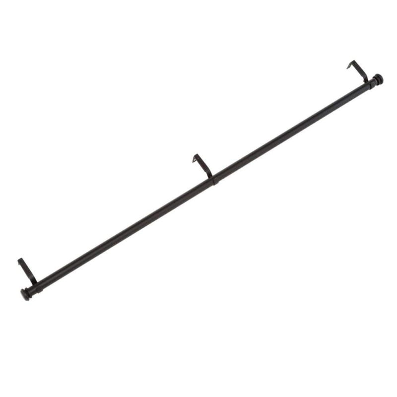 Home Decorators Collection 72 in. - 144 in. Telescoping 1 in. Single Curtain Rod in Oil-Rubbed Bronze