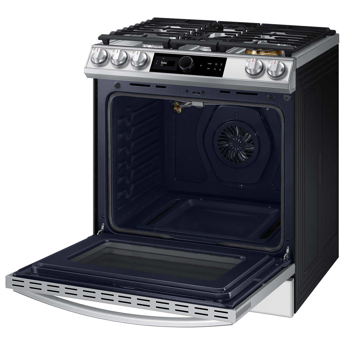 Samsung 6.0 cu. ft. Front Control Slide-in Gas Range with Smart Dial and Air Fry