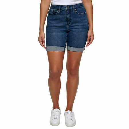 DKNY Ladies Bermuda Short Size: 14 Color: Dark Wash