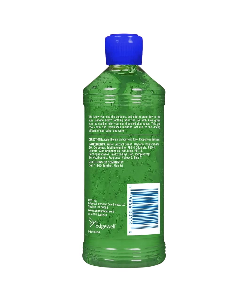 Banana Boat Aloe Vera Gel, 16 oz