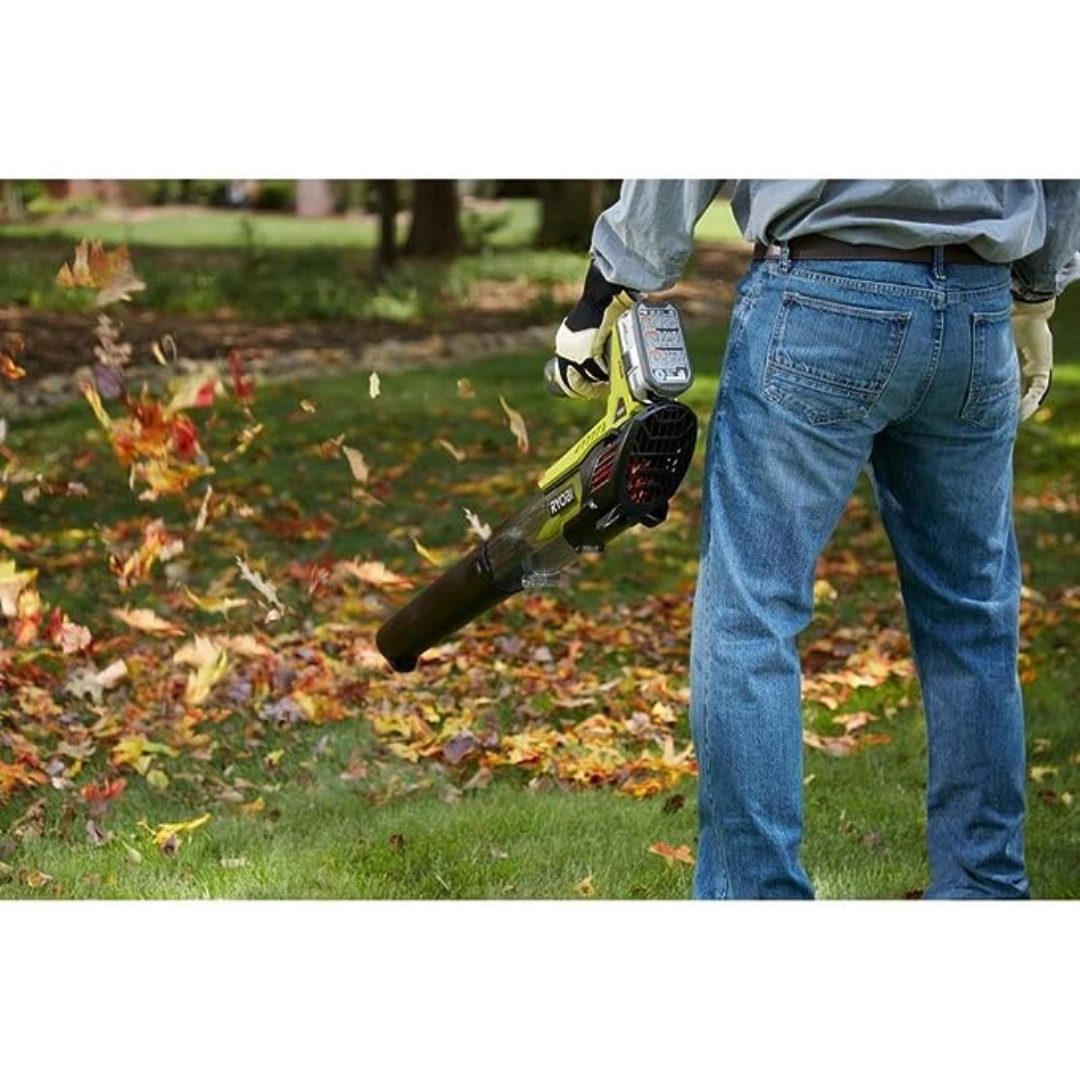 RYOBI ONE+ 18V 100 MPH 280 CFM Cordless Battery Variable-Speed Jet Fan Leaf Blower (Tool Only)