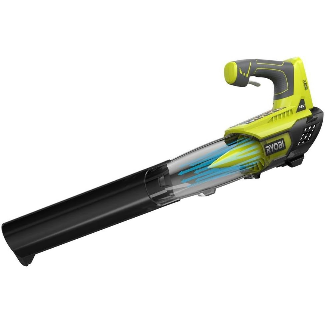 RYOBI ONE+ 18V 100 MPH 280 CFM Cordless Battery Variable-Speed Jet Fan Leaf Blower (Tool Only)