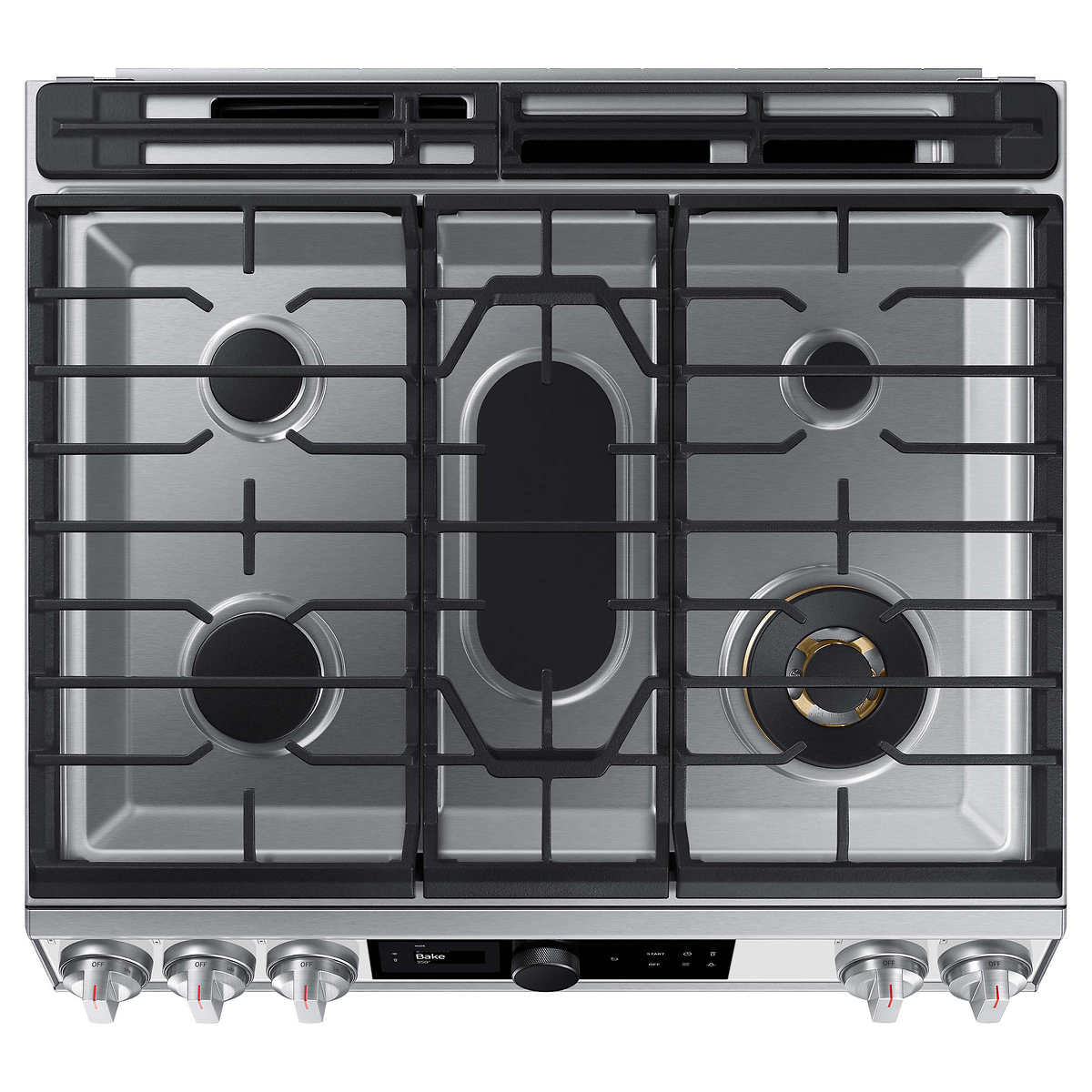 Samsung 6.0 cu. ft. Front Control Slide-in Gas Range with Smart Dial and Air Fry