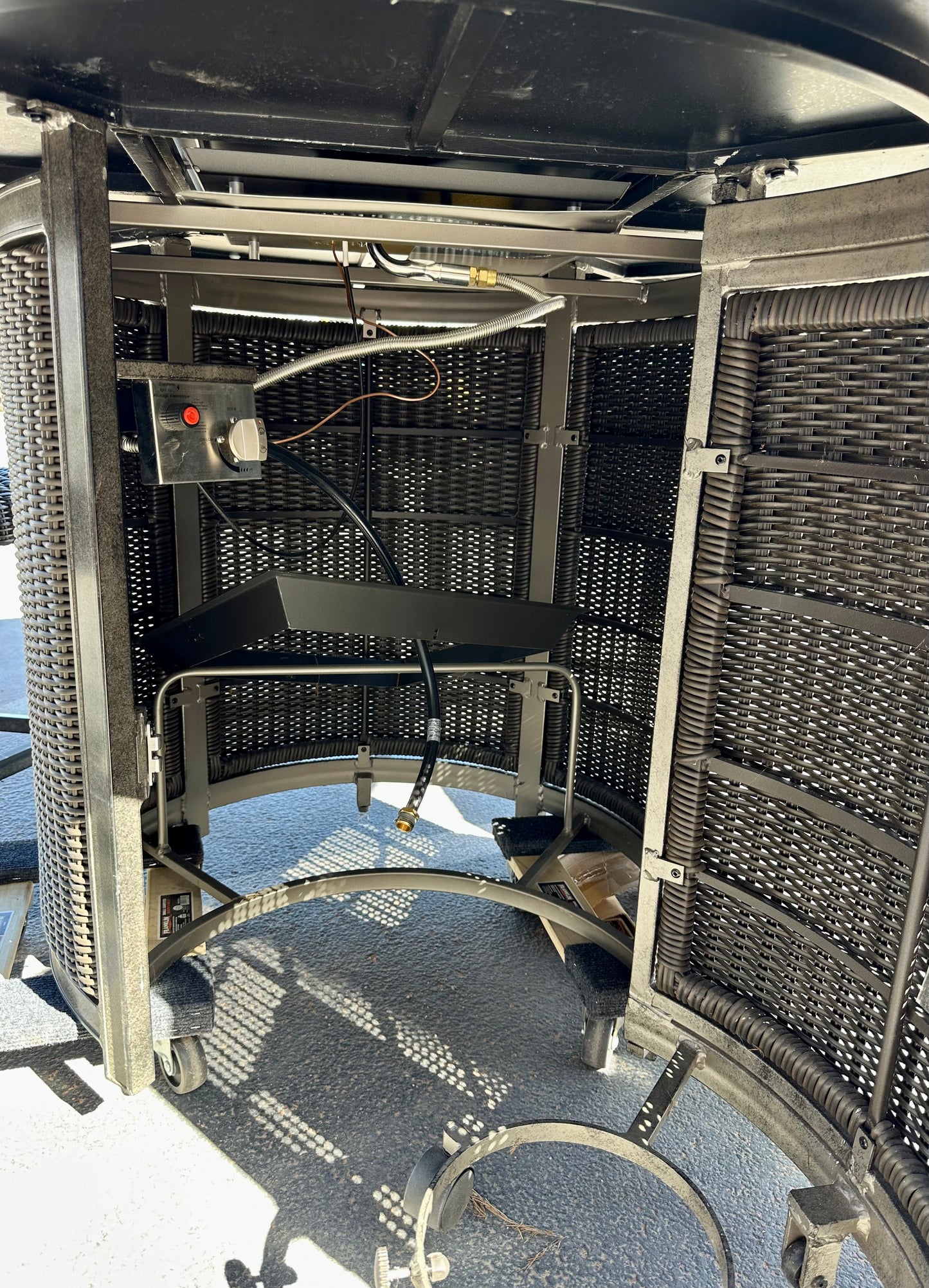 Agio Veranda 9-piece Fire Outdoor Dining Set