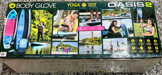 Body Glove Oasis 2 10’ Inflatable Stand Up YOGA Paddle Board Package