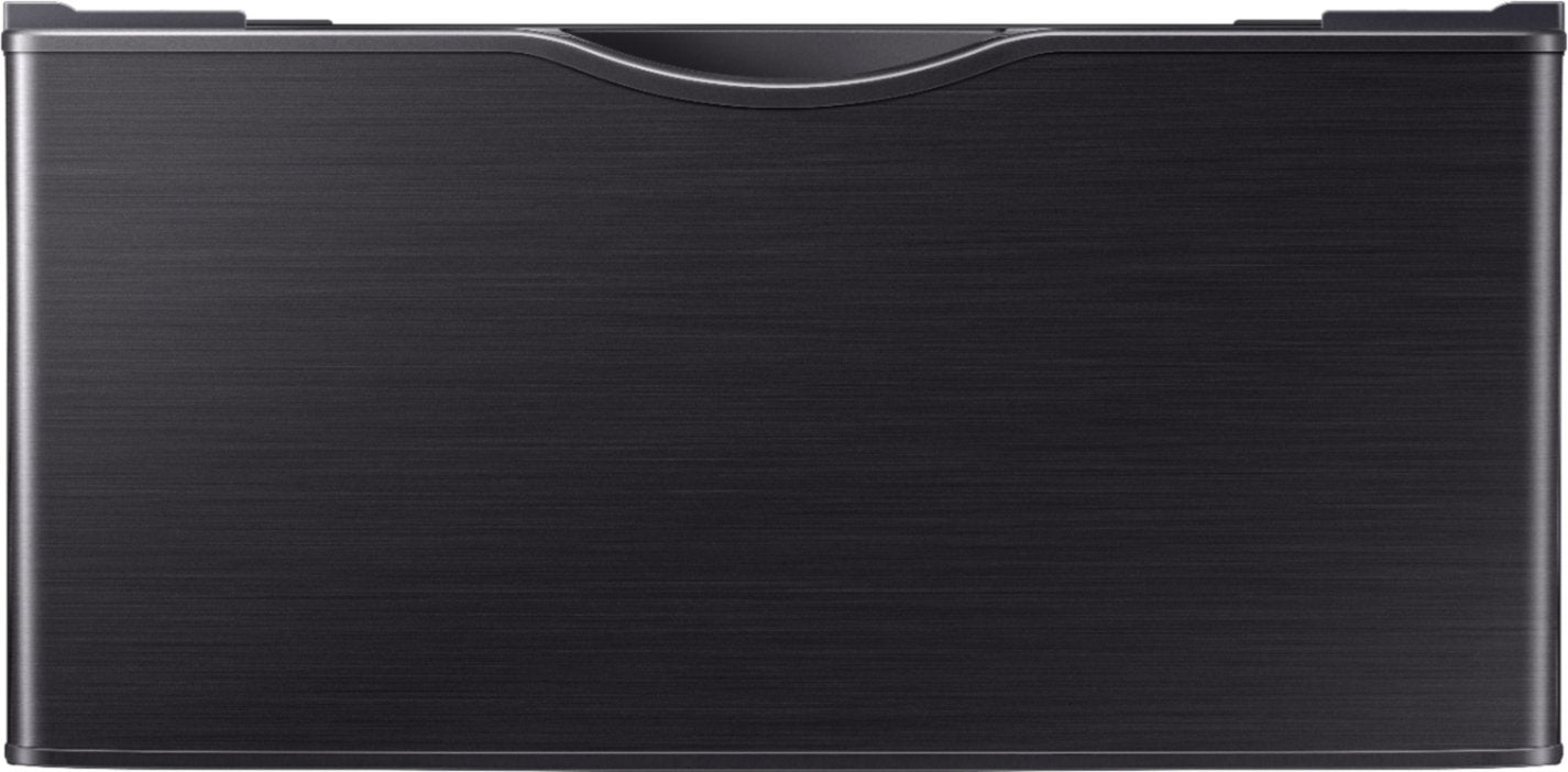 Samsung - Washer/Dryer Laundry Pedestal with Storage Drawer - Brushed Black