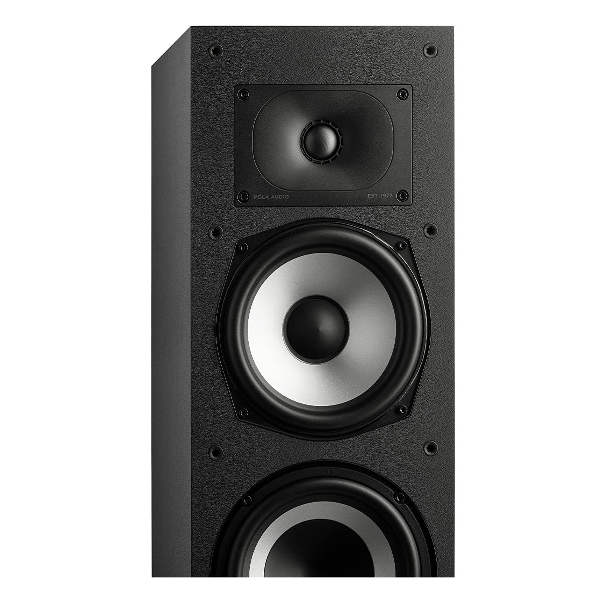 Polk Audio Monitor XT60 Tower Speaker - Hi-Res Audio Certified, Dolby Atmos, DTS:X & Auro 3D Compatible, 1" Tweeter, 6.5" Dynamically Balanced Woofer,(2) 6.5" Passive Radiators(Single,Midnight Black)