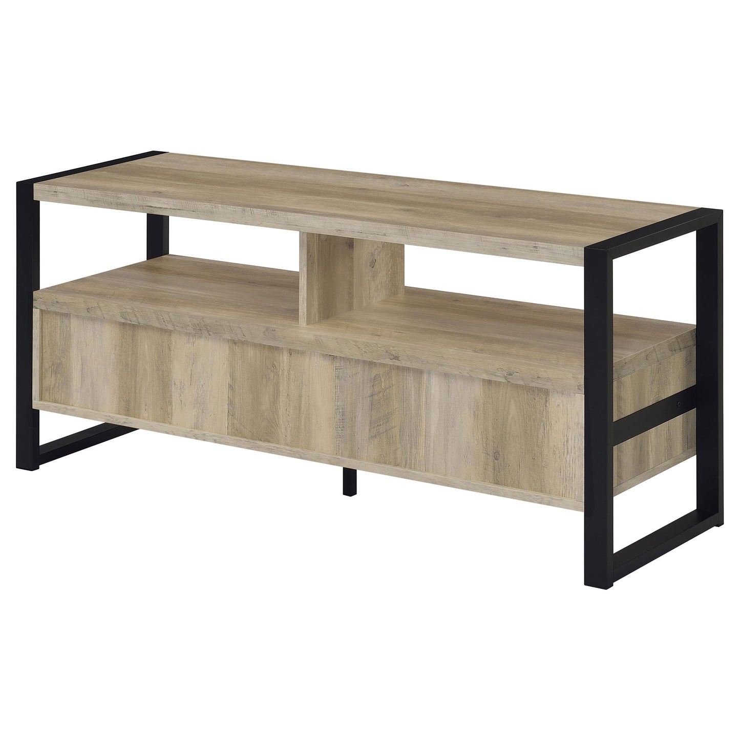 James 48" TV Stand, Distressed Pine