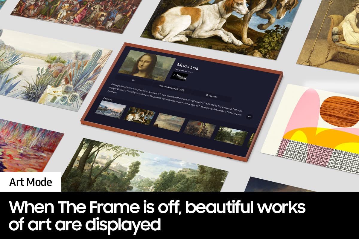 SAMSUNG 75-Inch Class QLED 4K The Frame LS03B Series, Quantum HDR, Art Mode, Anti-Reflection Matte Display, Slim Fit Wall Mount Included, Smart TV w/ Alexa Built-In (QN75LS03BAFXZA, Latest Model)