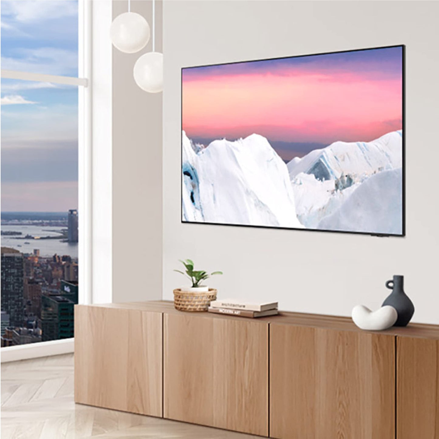 SAMSUNG 65-Inch Class OLED 4K S90C Series Quantum HDR, Dolby Atmos Object Tracking Sound Lite, Ultra Thin, Q-Symphony 3.0, Gaming Hub, Smart TV with Alexa Built-in (QN65S90C, 2023 Model)