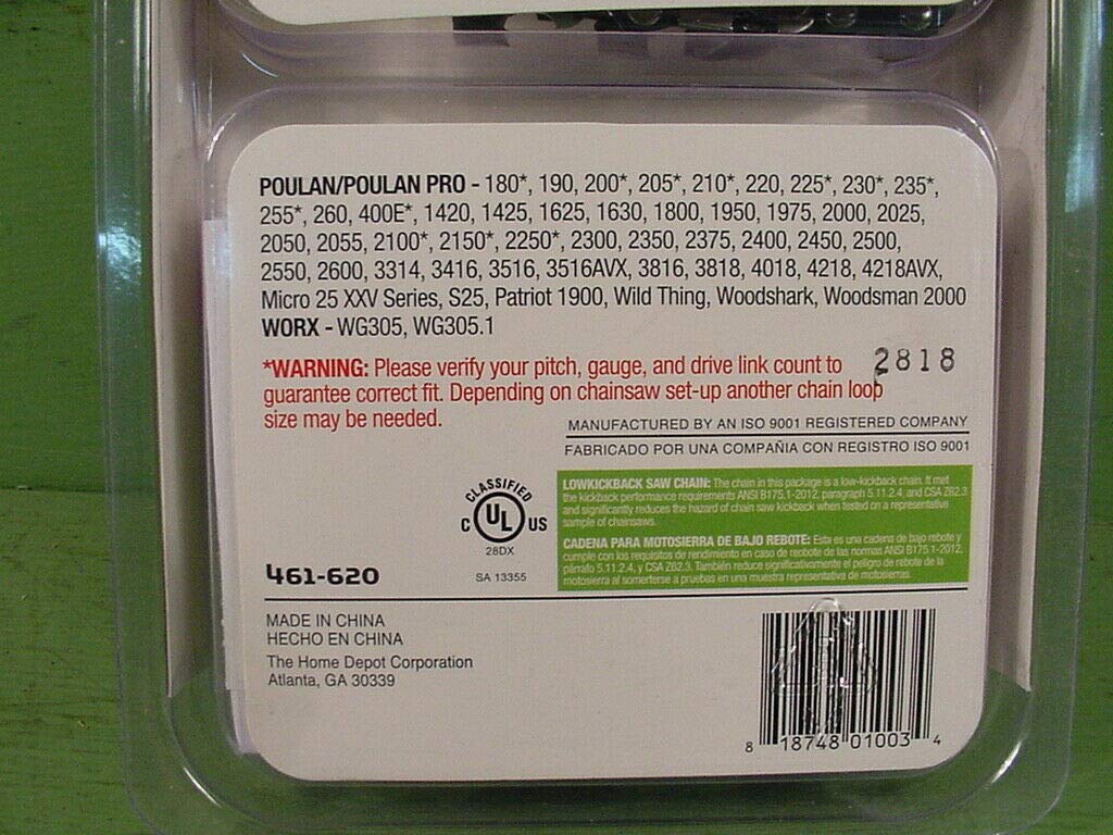 Powercare Y52 14 in. Chainsaw Chain (2-Pack)
