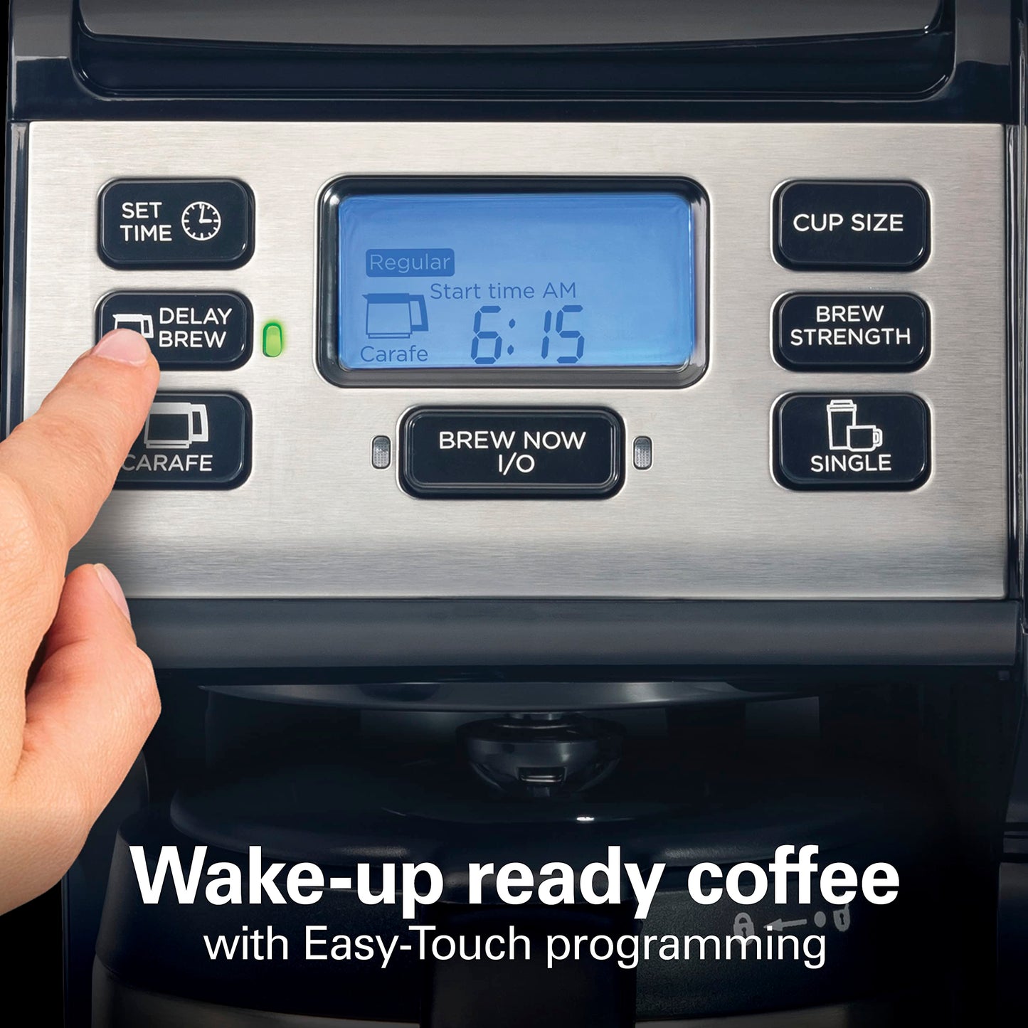 Hamilton Beach FlexBrew Trio 2-Way Coffee Maker, Compatible with K-Cup Pods or Grounds, Combo, Single Serve & Full 12c Thermal Pot, Black and Stainless Fast Brewing