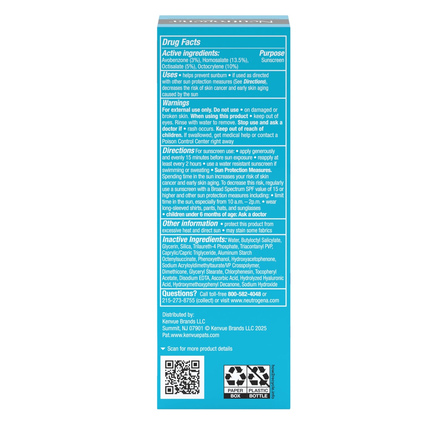 Neutrogena Hydro Boost Hyaluronic Acid Face Moisturizer with Broad Spectrum SPF 50 Sunscreen, Non-Greasy, Fragrance Free Daytime Facial Moisturizer to Hydrate & Soothe Dry Skin, 1.7 fl. oz