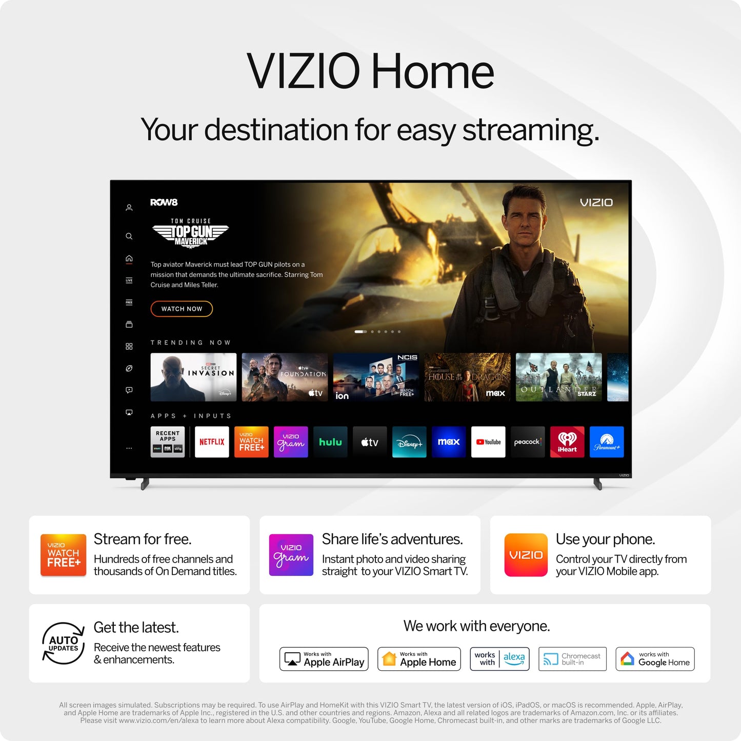 VIZIO 75-inch Quantum Pro 4K QLED 120Hz Smart TV with 1,000 nits Brightness, Dolby Vision, Local Dimming, 240FPS 1080p PC Gaming, WiFi 6E, Apple AirPlay, Google Cast Built-in (VQP75C-84, 2023)