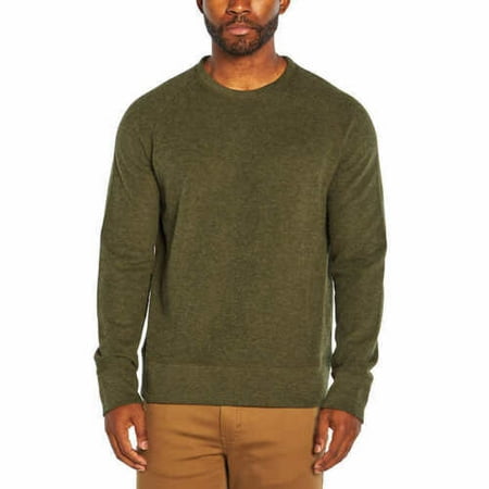 Banana Republic Men’s Waffle Crew Sweatshirt Olive Night Large