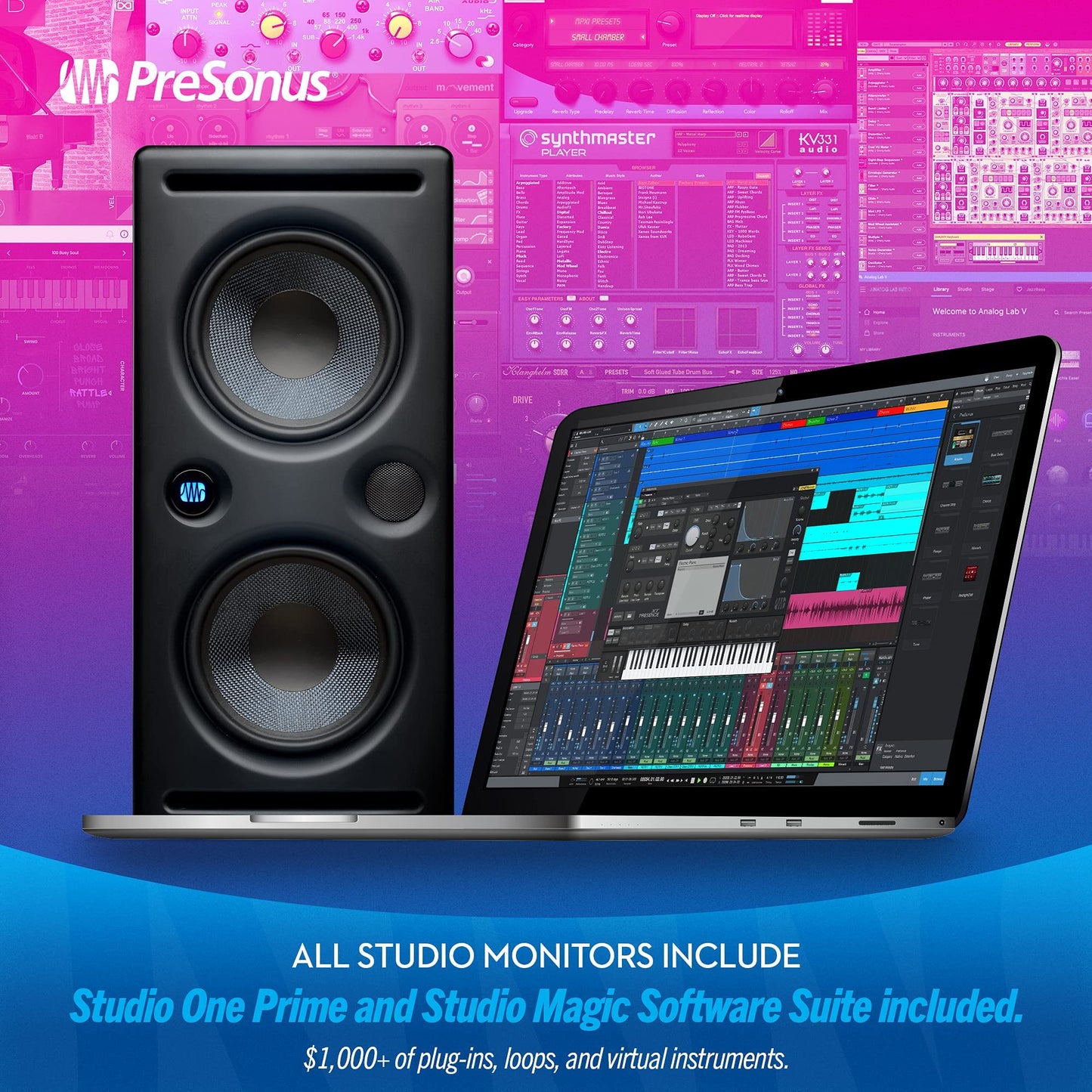 PreSonus Eris E66 MTM Dual 6" Powered Studio Monitor
