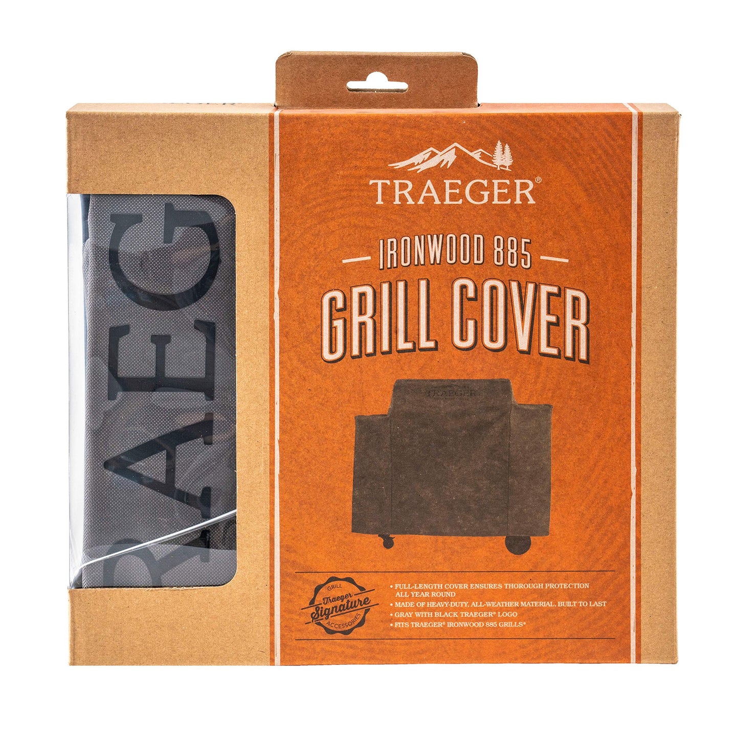Traeger Grills BAC513 Full-Length Grill Cover Grill Accessory - Ironwood 885