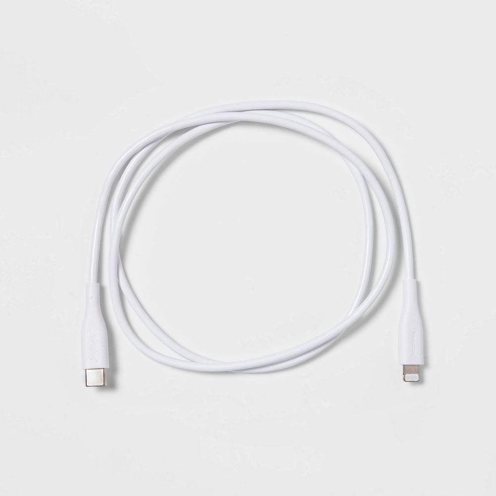 3' Usb-c Round Cable - heyday White