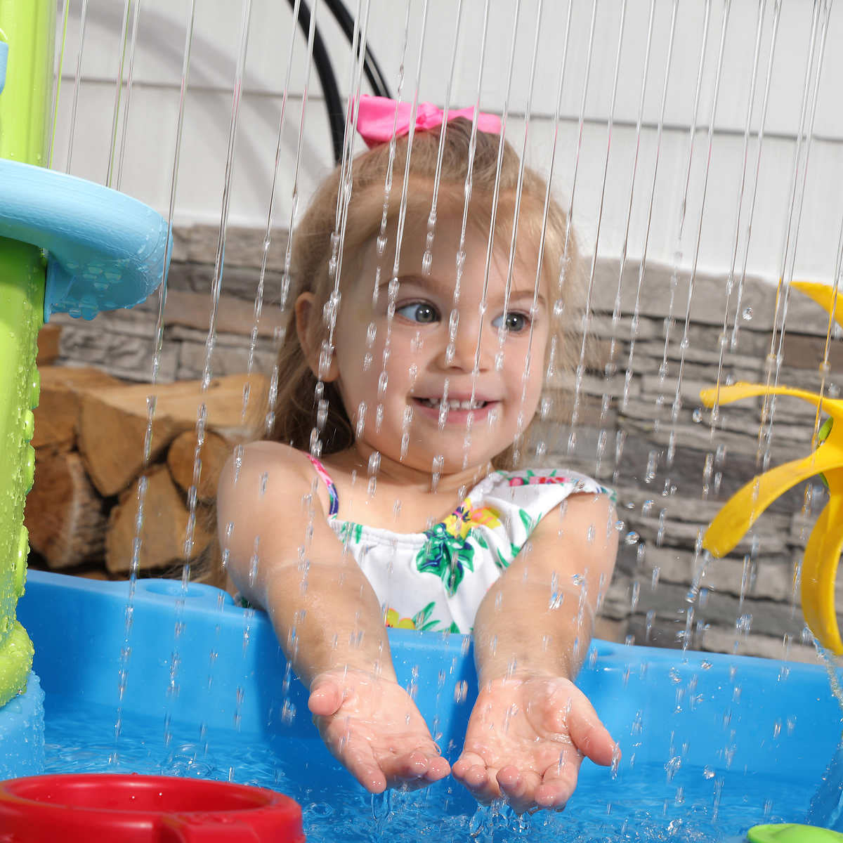 Double Rain Showers Splash Water Play Table