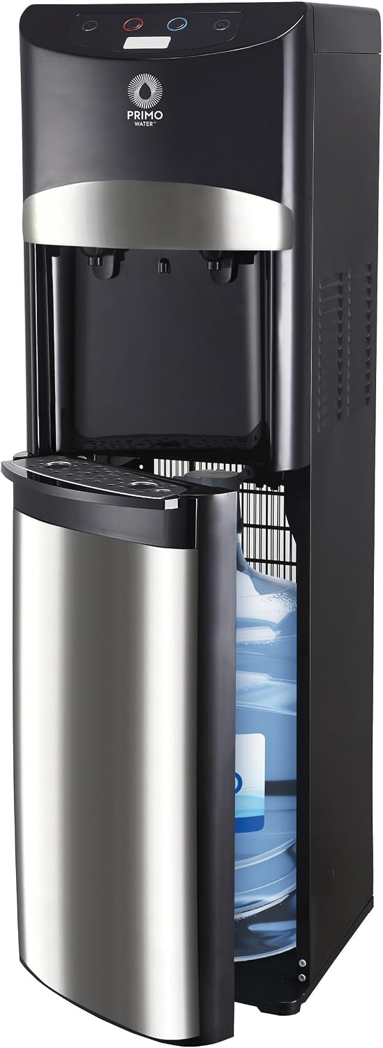 Primo Electronic Control Black and Stainless Steel Bottom Load Water Cooler — product detail