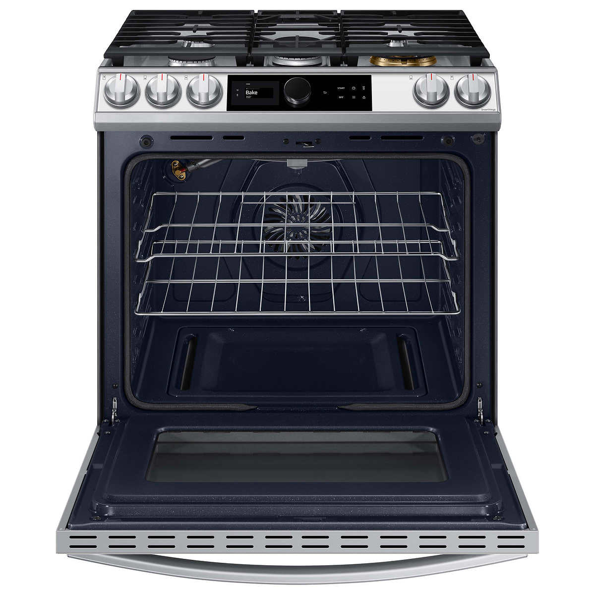 Samsung 6.0 cu. ft. Front Control Slide-in Gas Range with Smart Dial and Air Fry