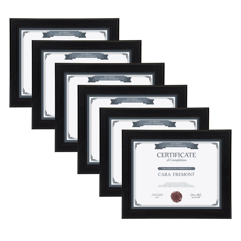 (4) 8.5" x 11" Kieva Document Frame - Kate & Laurel All Things Decor
