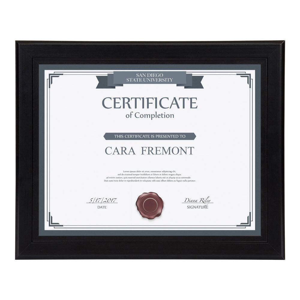 (4) 8.5" x 11" Kieva Document Frame - Kate & Laurel All Things Decor