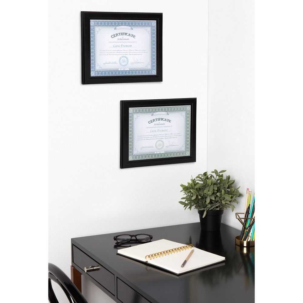 (4) 8.5" x 11" Kieva Document Frame - Kate & Laurel All Things Decor