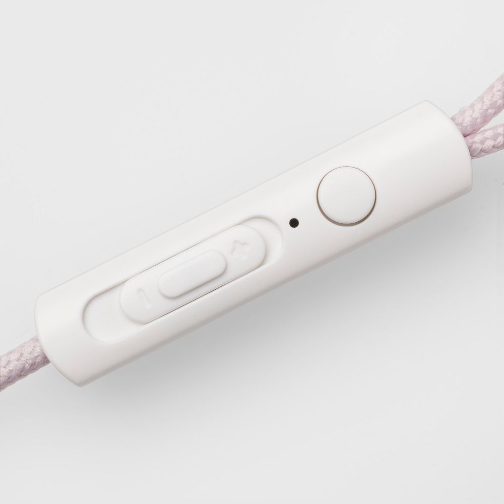 Heyday Wired Earbuds~ Mic & Remote~ White w/Rose Gold