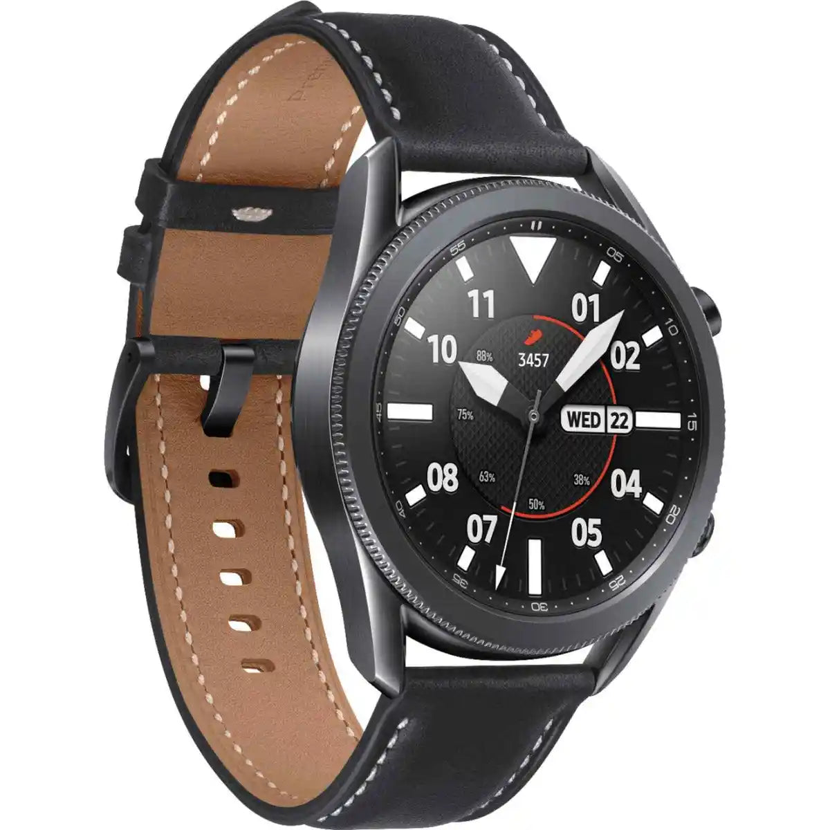 SAMSUNG Galaxy Watch 3 (45mm, GPS, Bluetooth) Smart Watch with Advanced Health Monitoring, Fitness Tracking, and Long lasting Battery - Mystic Black (US Version)
