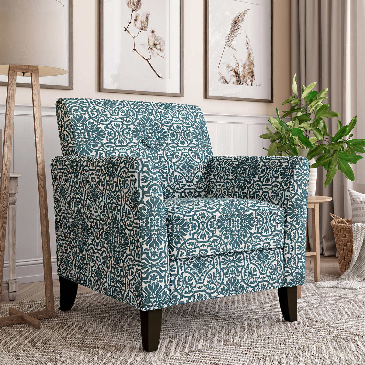 Lillian August Elyse Plush Velvet Home Office Chair