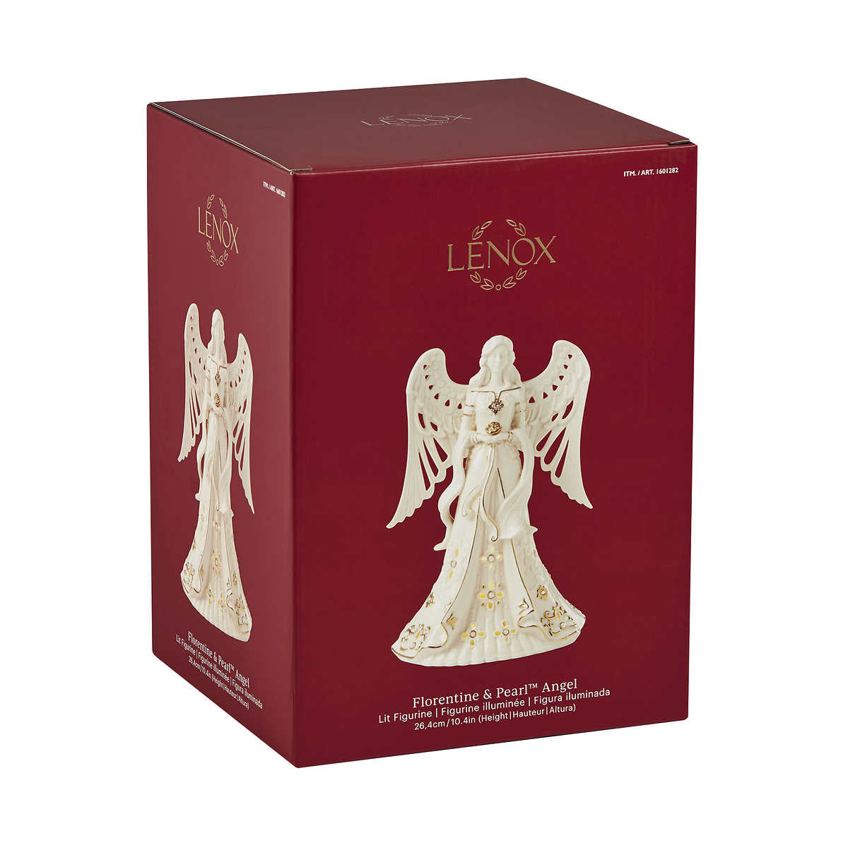 Lenox Holiday Florentine & Pearl Lit Figurines - Angel