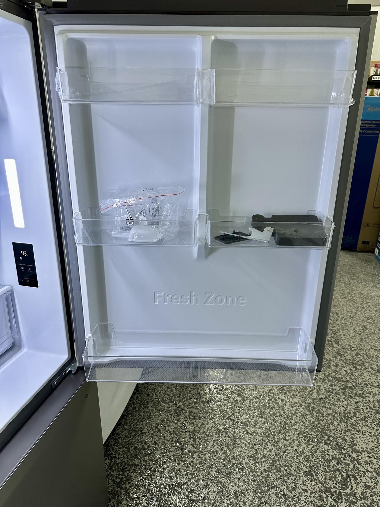 Mora 22.3 Cu.Ft Bottom Freezer Refrigerator with Installed Ice Maker