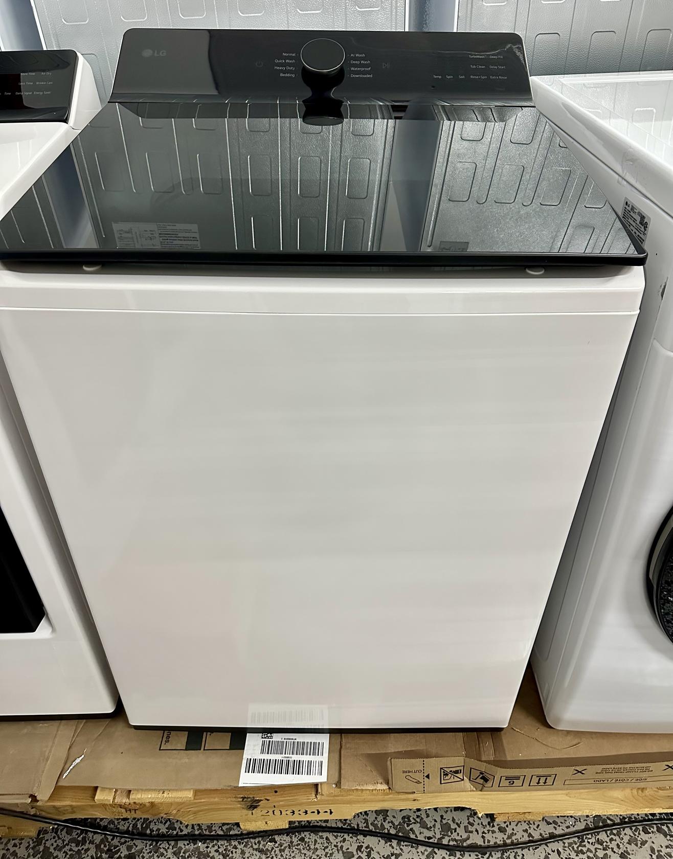 LG 5.5 cu. ft. Top Load Washer with EasyUnload and 7.3 cu. ft. Rear Control ELECTRIC Dryer with EasyLoad