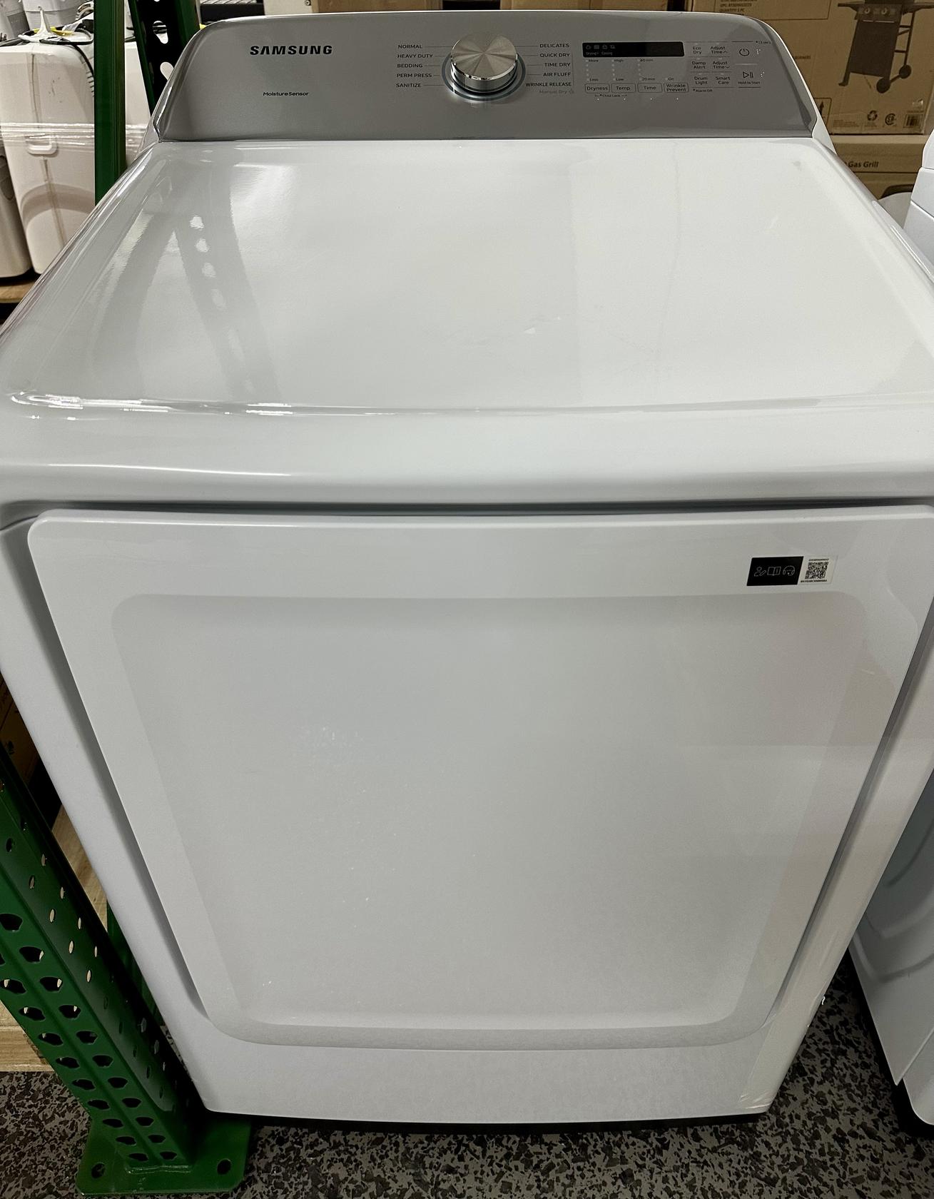 Samsung Dryer with Sensor Dry, 7.4 cu ft, White
