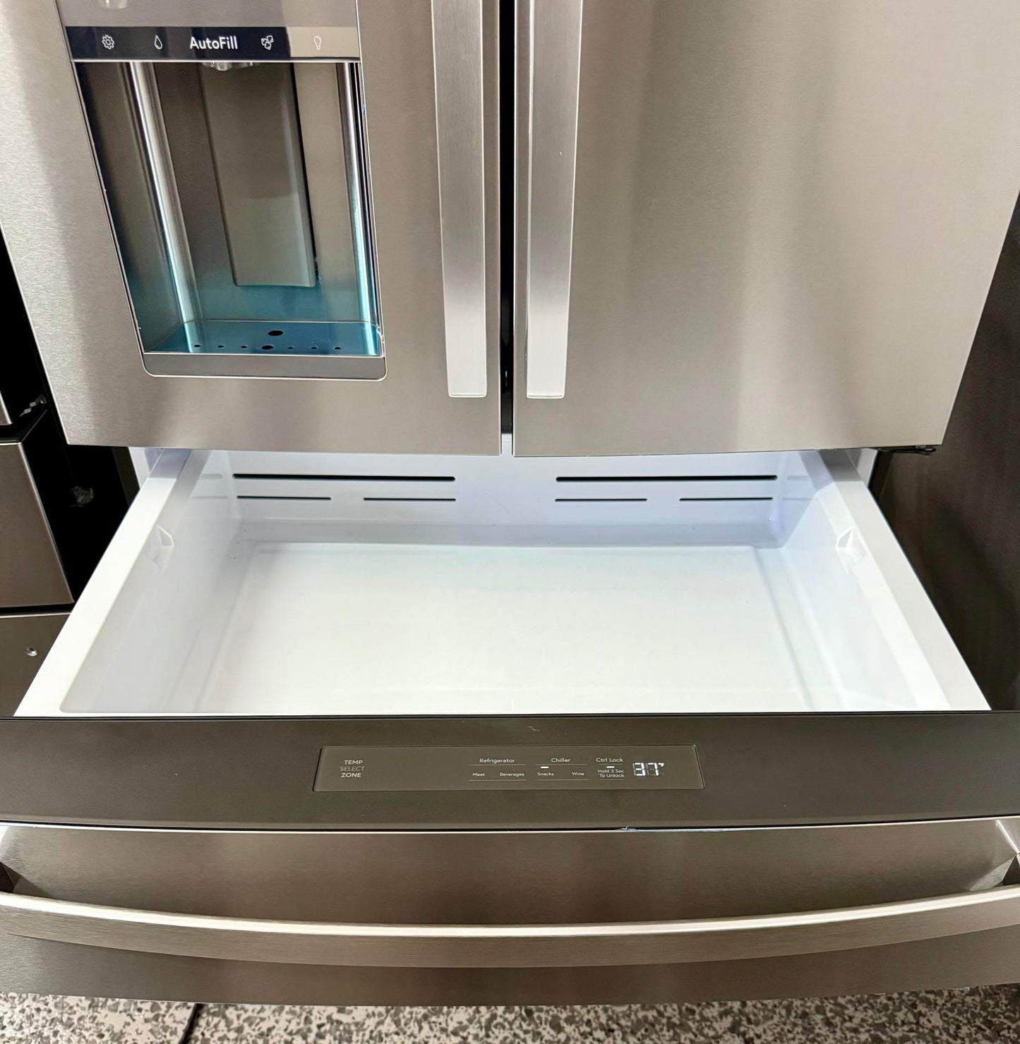 GE Profile 27.9 cu. ft. Smart Fingerprint Resistant 4-Door French Door Refrigerator