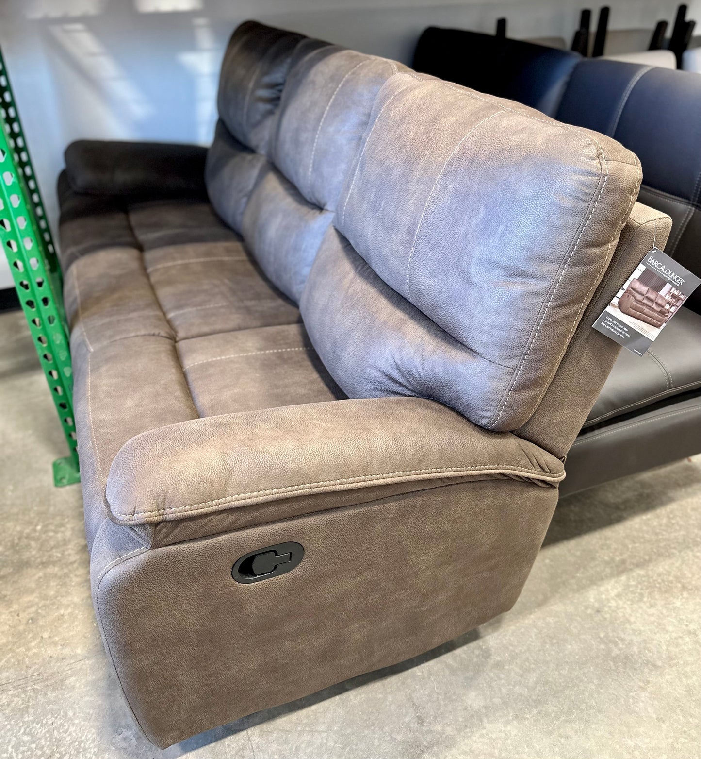 Lawton Fabric Power Reclining Sofa with Power Headrests