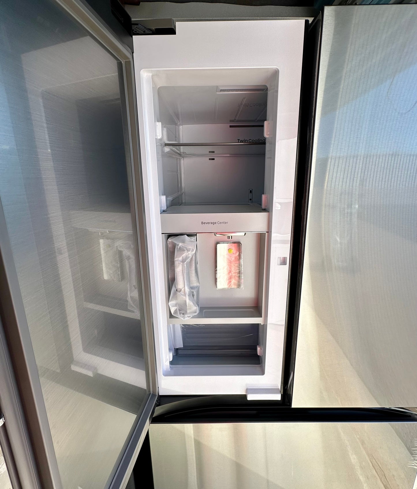 Samsung 30 cu. ft. Bespoke 3-Door French Door Refrigerator with Beverage Center