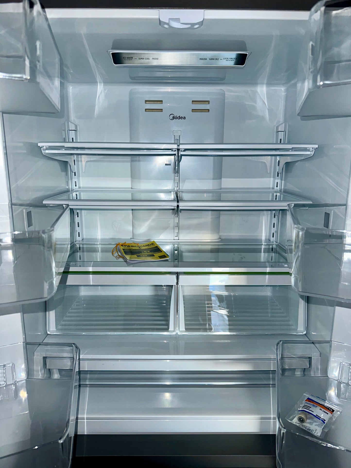 Midea 22.5 cu. ft. French 4-Door Refrigerator in Stainless Steel