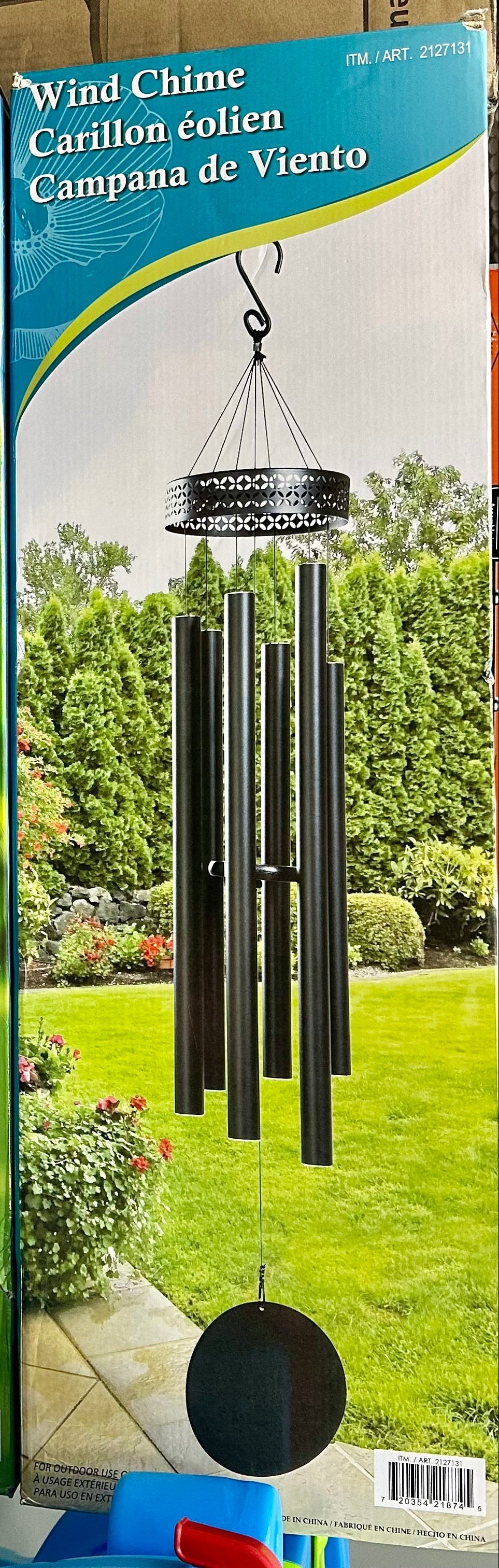 Stylecraft 60.5 Harmonic Garden Wind Chime Black Powder-Coated GN18088