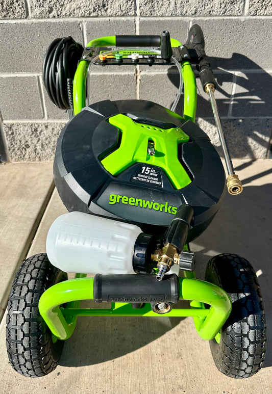 Greenworks 3000 PSI Electric Pressure Washer Combo Kit