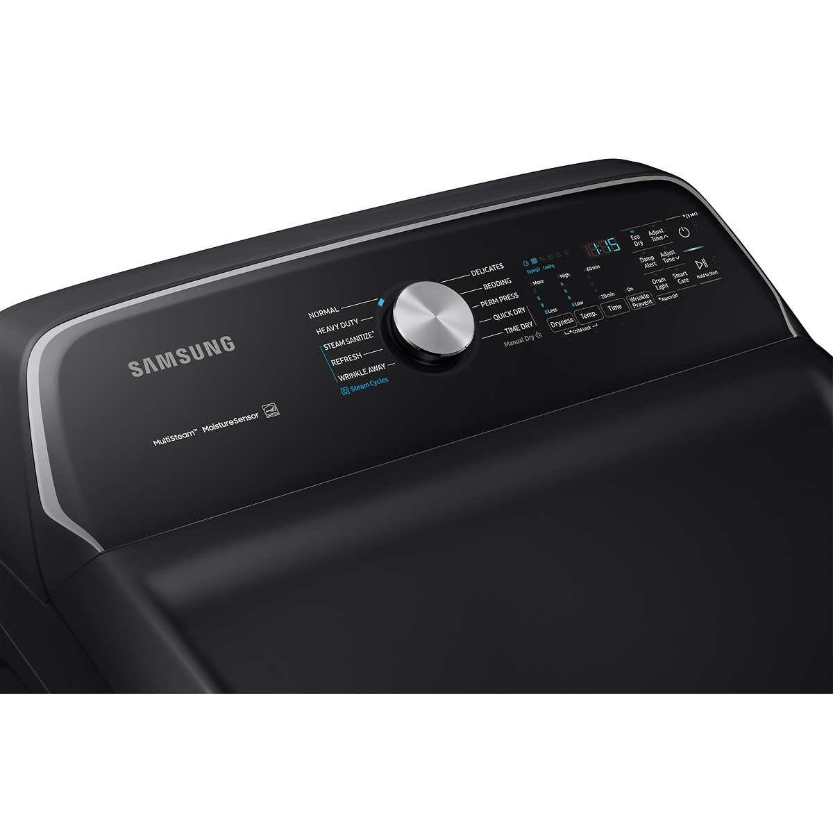 Samsung 5.4CuFt Active WaterJet Washer and 7.4CuFt GAS Dryer with Steam Sanitize+ Laundry Package