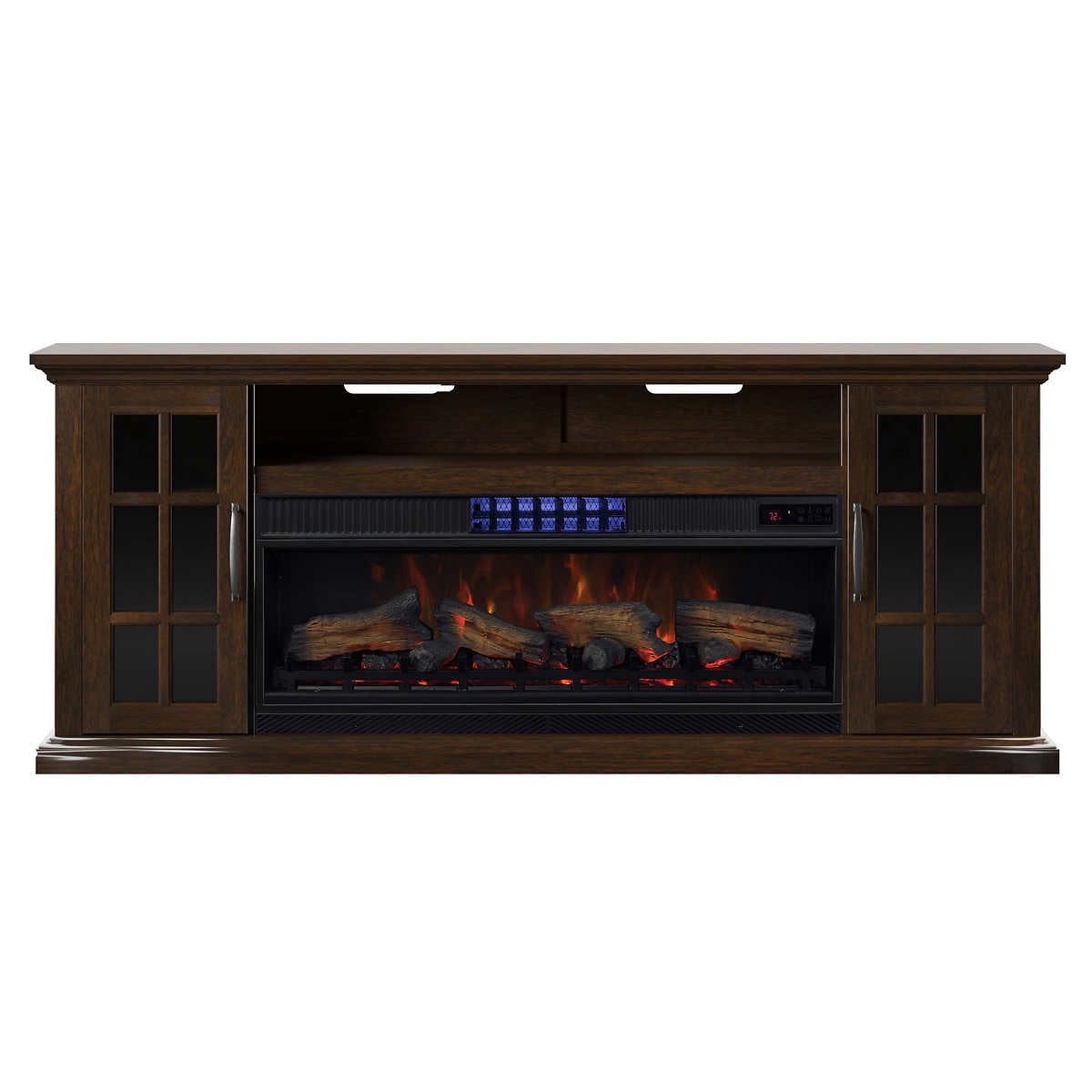 Tresanti Mayson TV Console with ClassicFlame CoolGlow 2-in-1 Electric Fireplace and Fan