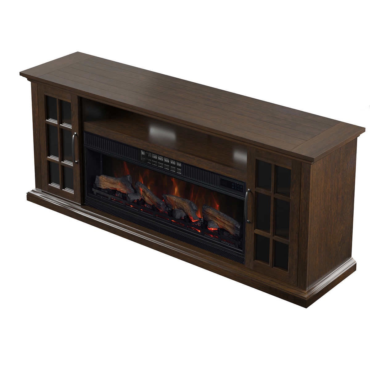 Tresanti Mayson TV Console with ClassicFlame CoolGlow 2-in-1 Electric Fireplace and Fan